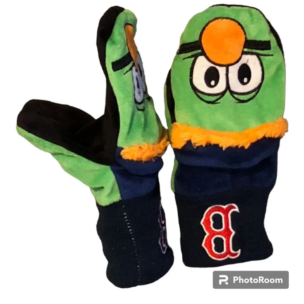 Genuine Merchandise Boston Red Sox MLB Unisex Kids Team Mascot Mittens L/XL